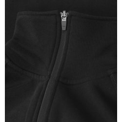 ID 0624 Sweat cardigan  dame Sort