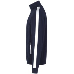 ID 0626 Sweat cardigan  kontrast Navy