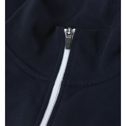 ID 0626 Sweat cardigan  kontrast Navy