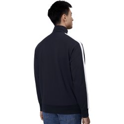 ID 0626 Sweat cardigan  kontrast Navy