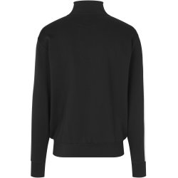 ID 0626 Sweat cardigan  kontrast Sort