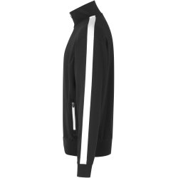 ID 0626 Sweat cardigan  kontrast Sort