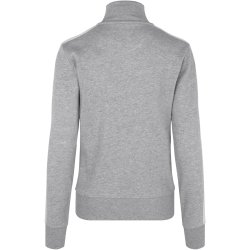 ID 0627 Sweat cardigan  kontrast  dame Grå melange
