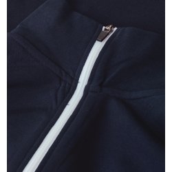 ID 0627 Sweat cardigan  kontrast  dame Navy