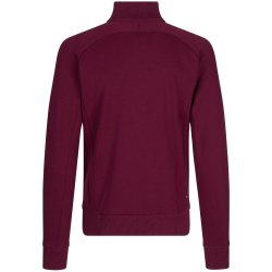 ID 0628 Sweat cardigan  zip Bordeaux