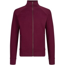 ID 0628 Sweat cardigan  zip Bordeaux