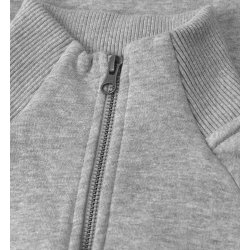 ID 0628 Sweat cardigan  zip Gr melange