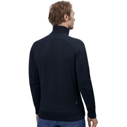 ID 0628 Sweat cardigan  zip Navy