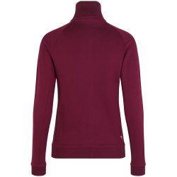 ID 0629 Sweat cardigan  zip  dame Bordeaux