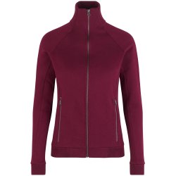 ID 0629 Sweat cardigan  zip  dame Bordeaux