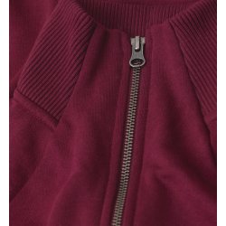 ID 0629 Sweat cardigan  zip  dame Bordeaux