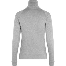 ID 0629 Sweat cardigan  zip  dame Grå melange