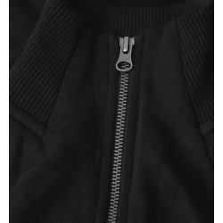 ID 0629 Sweat cardigan  zip  dame Sort