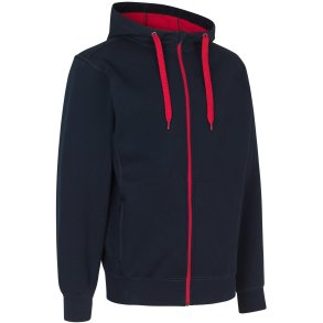 ID 0630 Sweat cardigan  bonded Navy