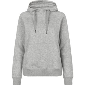 ID 0637 CORE hoodie  dame Lys gr melange