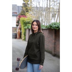 ID 0637 CORE hoodie dame Oliven