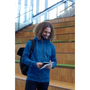 ID 0638 CORE hoodie  zip Azur