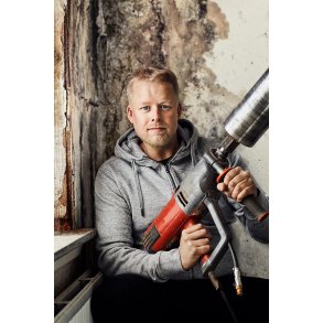 ID 0638 CORE hoodie  zip Gr melange