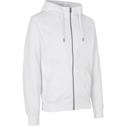 ID 0638 CORE hoodie  zip Hvid