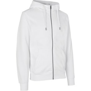 ID 0638 CORE hoodie  zip Hvid
