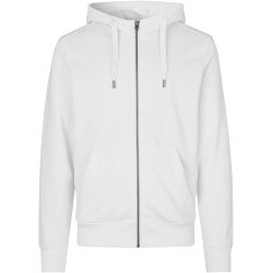ID 0638 CORE hoodie  zip Hvid