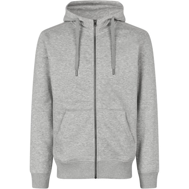 ID 0638 CORE hoodie  zip Lys gr melange