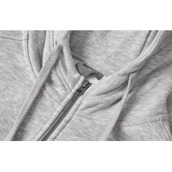 ID 0638 CORE hoodie  zip Lys gr melange