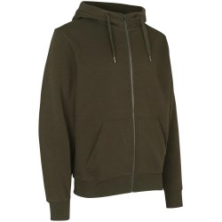 ID 0638 CORE hoodie  zip Oliven
