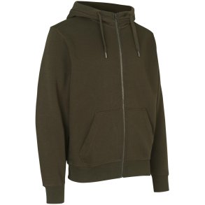 ID 0638 CORE hoodie  zip Oliven