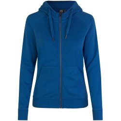 ID 0639 CORE hoodie  zip  dame Azur