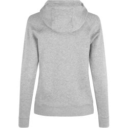 ID 0639 CORE hoodie  zip  dame Grå melange