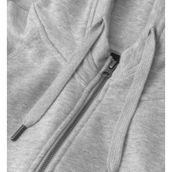 ID 0639 CORE hoodie  zip  dame Grå melange
