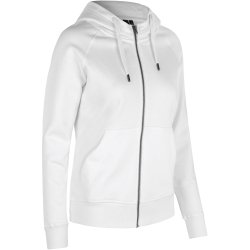 ID 0639 CORE hoodie  zip  dame Hvid