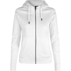 ID 0639 CORE hoodie  zip  dame Hvid