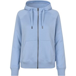 ID 0639 CORE hoodie  zip  dame Lys bl