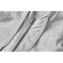 ID 0639 CORE hoodie  zip  dame Lys gr melange