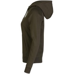ID 0639 CORE hoodie  zip  dame Oliven