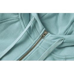 ID 0639 CORE hoodie  zip  dame Stvet aqua