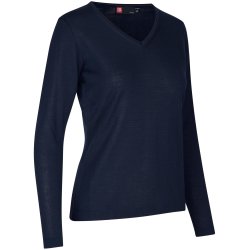 ID 0641 Pullover  merino  dame Navy