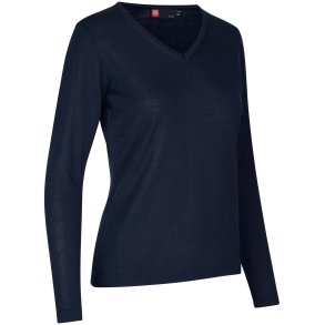 ID 0641 Pullover  merino  dame Navy