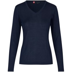 ID 0641 Pullover  merino  dame Navy