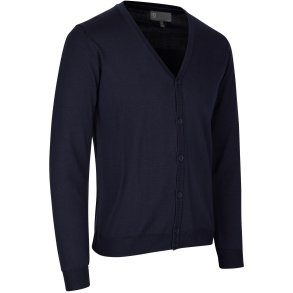 ID 0642 Cardigan  merino Navy