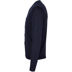 ID 0642 Cardigan  merino Navy