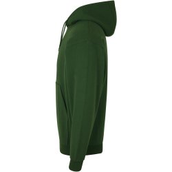 ID 0660 Soft hoodie  kængurulomme  unisex Flaskegrøn