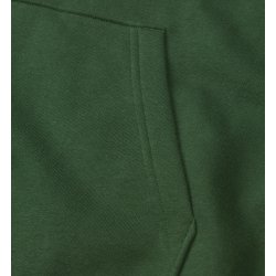 ID 0660 Soft hoodie  kængurulomme  unisex Flaskegrøn