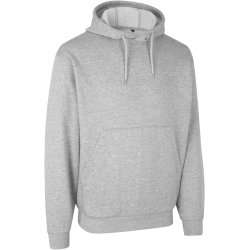 ID 0660 Soft hoodie  kængurulomme  unisex Grå melange