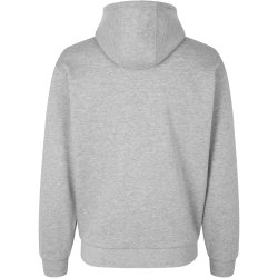 ID 0660 Soft hoodie  kængurulomme  unisex Grå melange