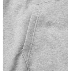 ID 0660 Soft hoodie  kængurulomme  unisex Grå melange