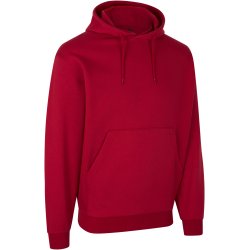ID 0660 Soft hoodie  kængurulomme  unisex Rød