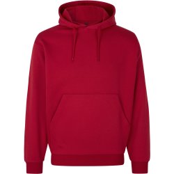 ID 0660 Soft hoodie  kængurulomme  unisex Rød